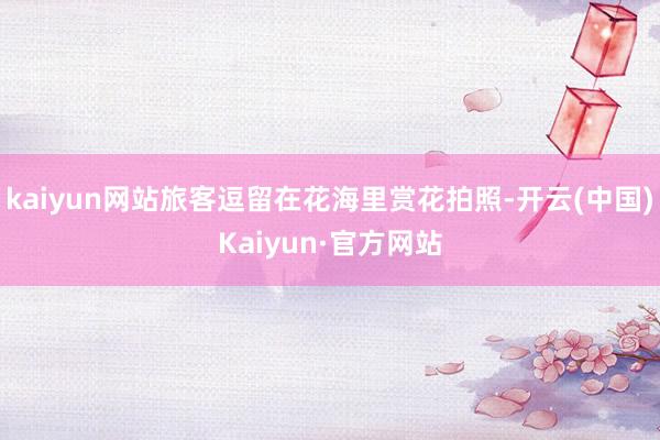 kaiyun网站旅客逗留在花海里赏花拍照-开云(中国)Kaiyun·官方网站
