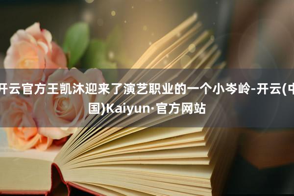 开云官方王凯沐迎来了演艺职业的一个小岑岭-开云(中国)Kaiyun·官方网站