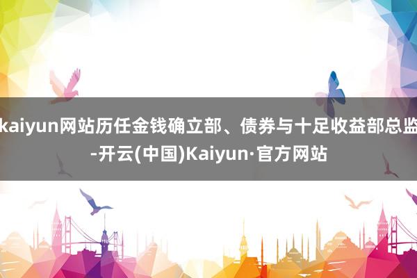 kaiyun网站历任金钱确立部、债券与十足收益部总监-开云(中国)Kaiyun·官方网站