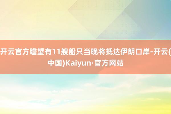 开云官方瞻望有11艘船只当晚将抵达伊朗口岸-开云(中国)Kaiyun·官方网站