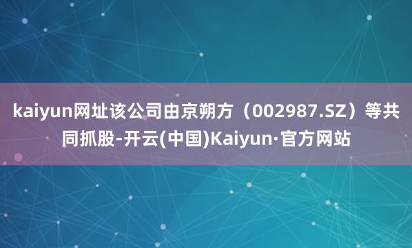 kaiyun网址该公司由京朔方（002987.SZ）等共同抓股-开云(中国)Kaiyun·官方网站