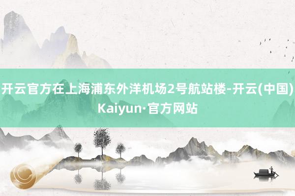 开云官方在上海浦东外洋机场2号航站楼-开云(中国)Kaiyun·官方网站