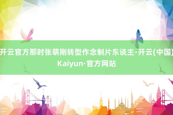 开云官方那时张萌刚转型作念制片东谈主-开云(中国)Kaiyun·官方网站